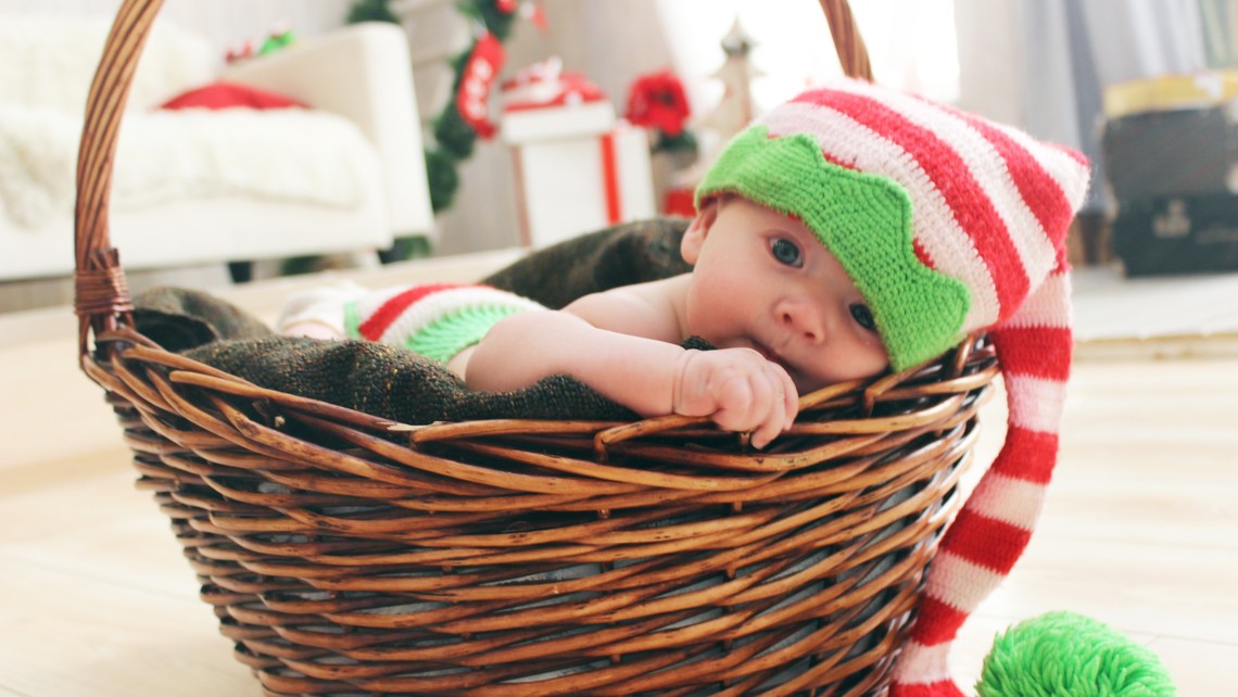 Adorable Baby Basket Child 265981 1